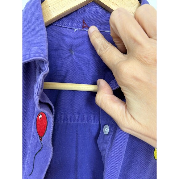 Vintage 90’s Disney Characters Button-Up Embroidered shirt size M - Picture 4 of 6